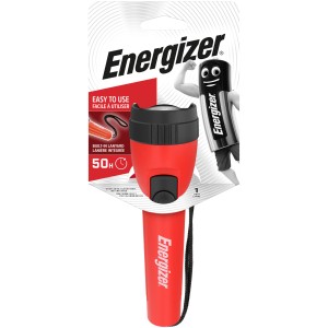 LED svietidlo Energizer, červené so šnúrkou. Kompaktný dizajn.