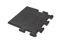 MAX3 Gumová dlažba PUZZLE krajný diel čierna 500 x 500 x 25 mm