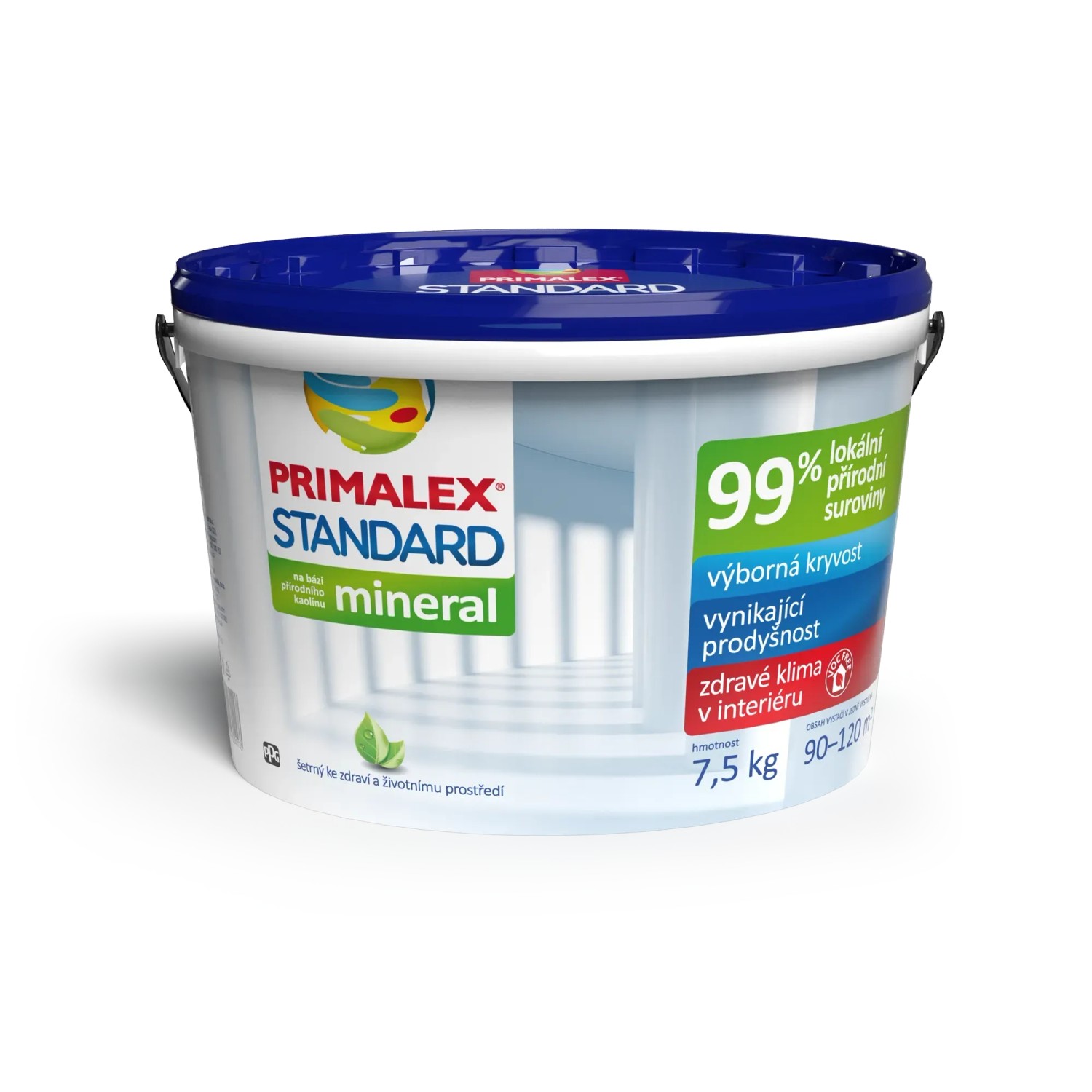 E-shop PRIMALEX Vnútorný maliarsky náter Standard biely 7,5 kg