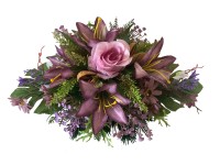 M.A.T. Jesenný dušičkový aranžmán z umelých kvetín ružovofialový pr. 28 cm M.A.T. Jesenný dušičkový aranžmán z umelých kvetín ružovofialový pr. 28 cm