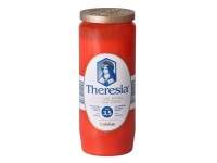 Bolsius Theresia Náhrobná sviečka kompozitná 230g, červená