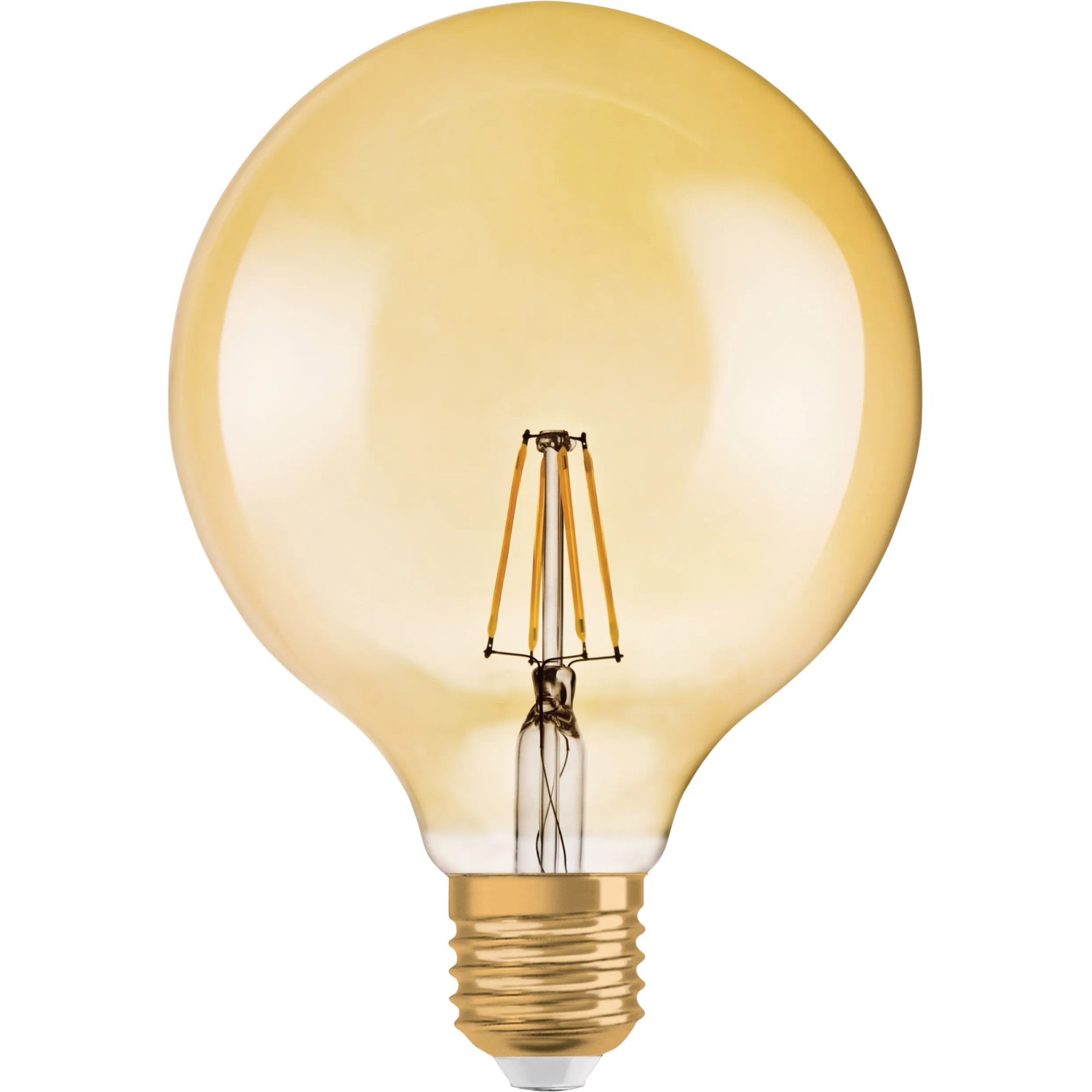 E-shop OSRAM LED žiarovka 1906 Globe 55, E27, 6,5 W, 720 lm, 2400 K, jantárová