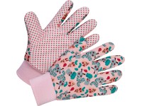Detské rukavice s potlačou červov, ružová, vel.