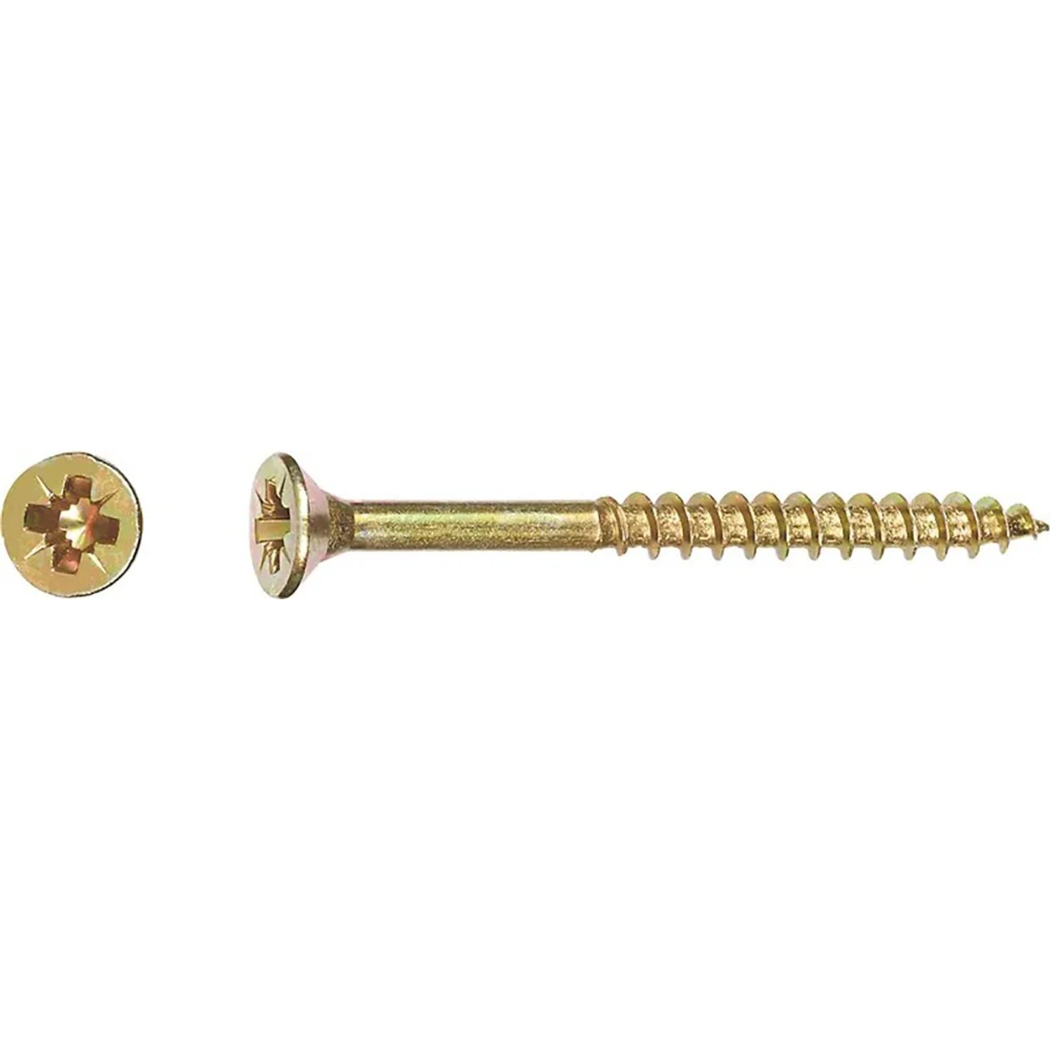 E-shop Uni skrutky so zápustnou hlavou PZ3 čiastočný závit žlto pozink. 6x200mm-na váhu