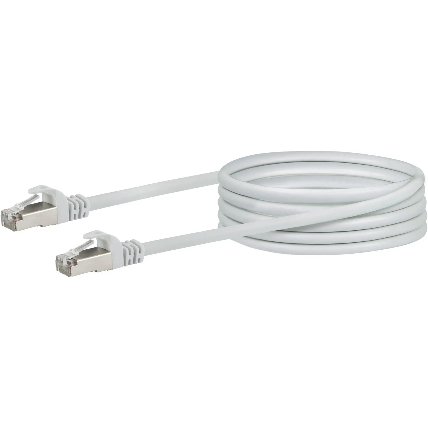 E-shop Schwaiger Sieťový kábel CAT 6 (SF/UTP) konektor RJ45 > konektor RJ45 2,5 m biely