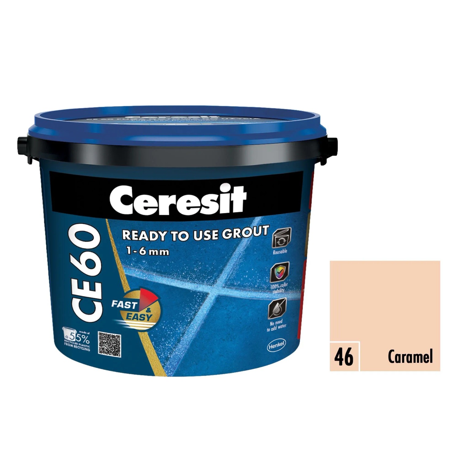 E-shop Ceresit Škárovacia hmota pripravená na okamžité použitie CE 60 caramel 2 kg