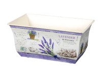 Set truhlíkov LAVENDER DE PROVENCE plechový 23,25cm 2ks