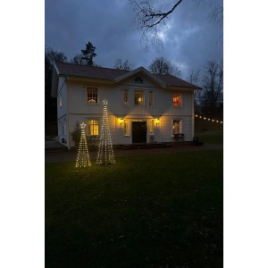 Markslojd Vianočný stromček s hviezdou Abeto, 380 LED, pr. 100 x 300 cm