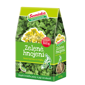 Balenie zeleného hnojiva s horčicou a repkou, 500g. Na zlepšenie kvality pôdy.