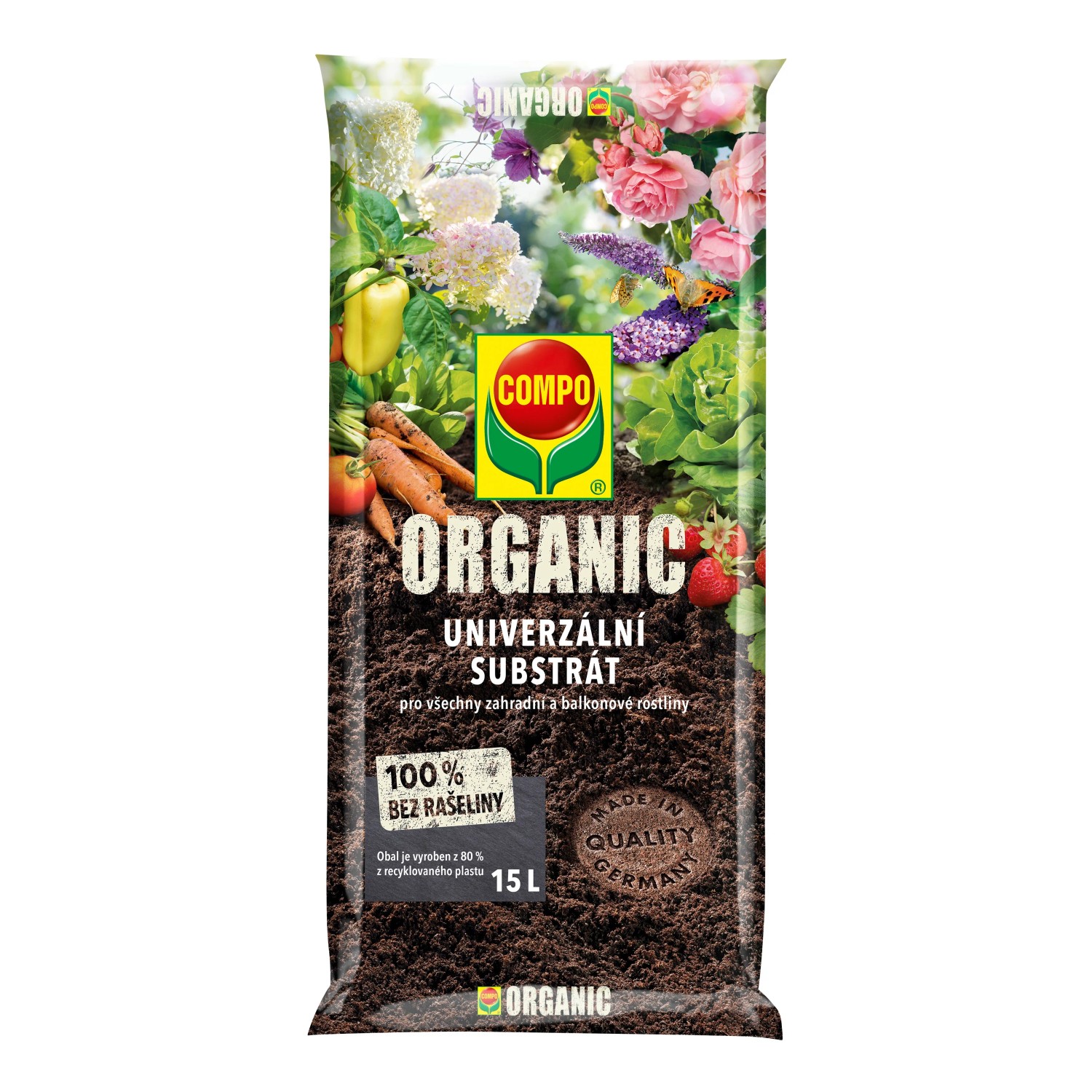 E-shop COMPO ORGANIC Univerzálny substrát bez rašeliny 15 l