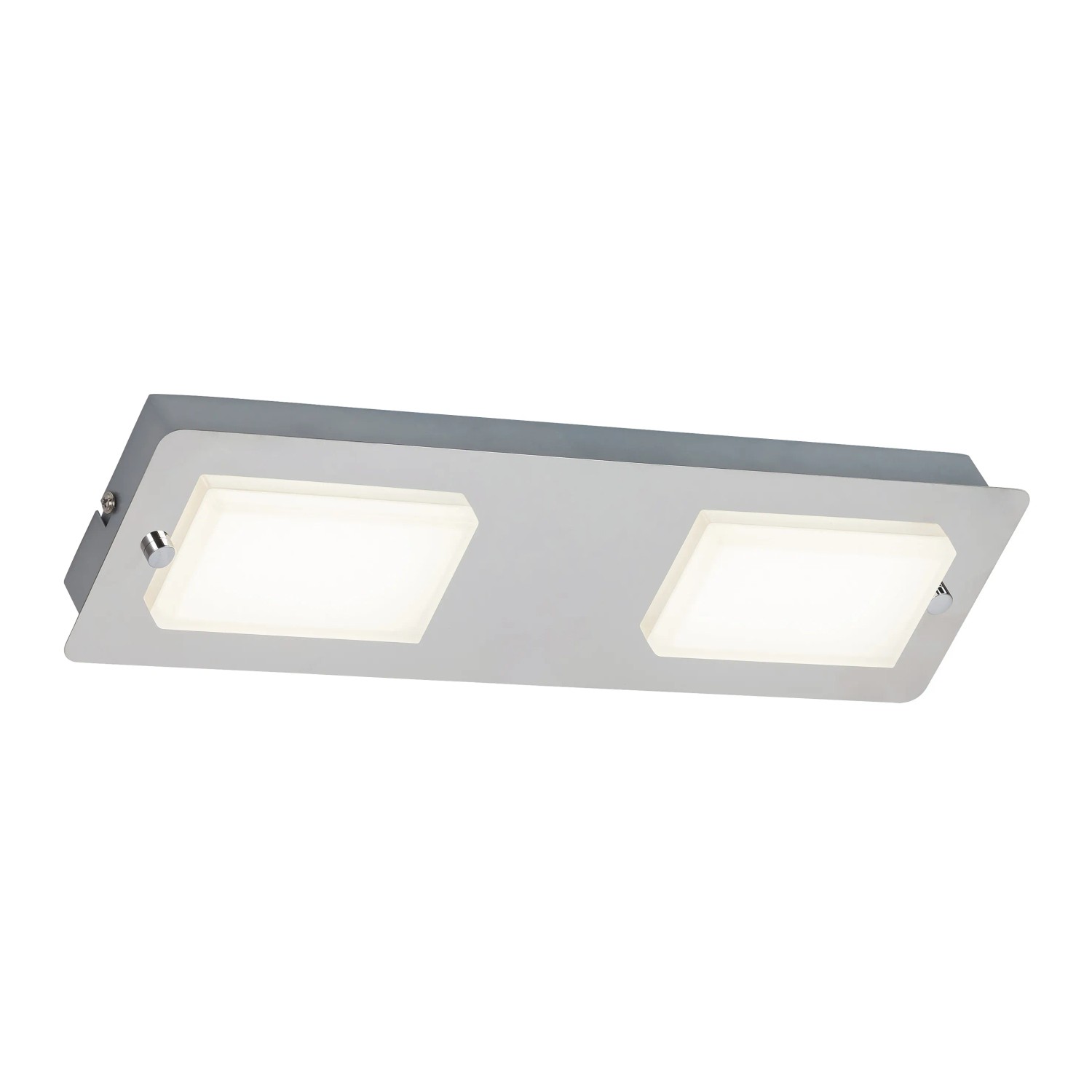 E-shop Rabalux Kúpeľňové svietidlo Ruben, IP44, 2x4,5 W, 2x387 lm, 4000 K, chróm
