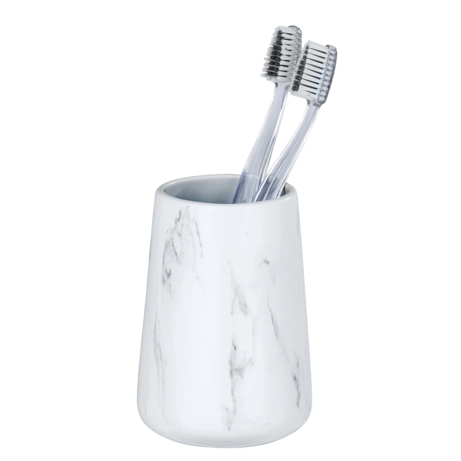 E-shop Wenko Pohár na zubné kefky Adrada keramika 8,5 x 12 x 8,5 cm biely
