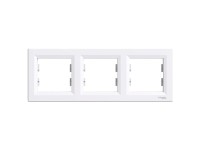 Schneider Electric Krycí rámček 3-násobný Asfora, biela