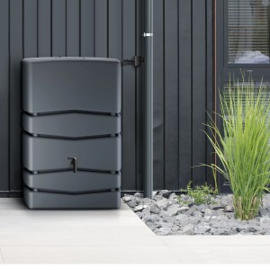 Waterform Aqua Tower 450 l, nádrž na dažďovú vodu antracit pre záhradu.