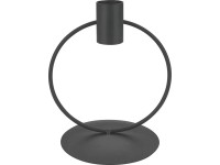 Svietnik na sviečky Midnight Mystery kov, čierny