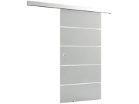 Doorlegro Posuvné dvere EasySlide 65 - set, satin 4 pruhy/strieborná, 205 x 90cm