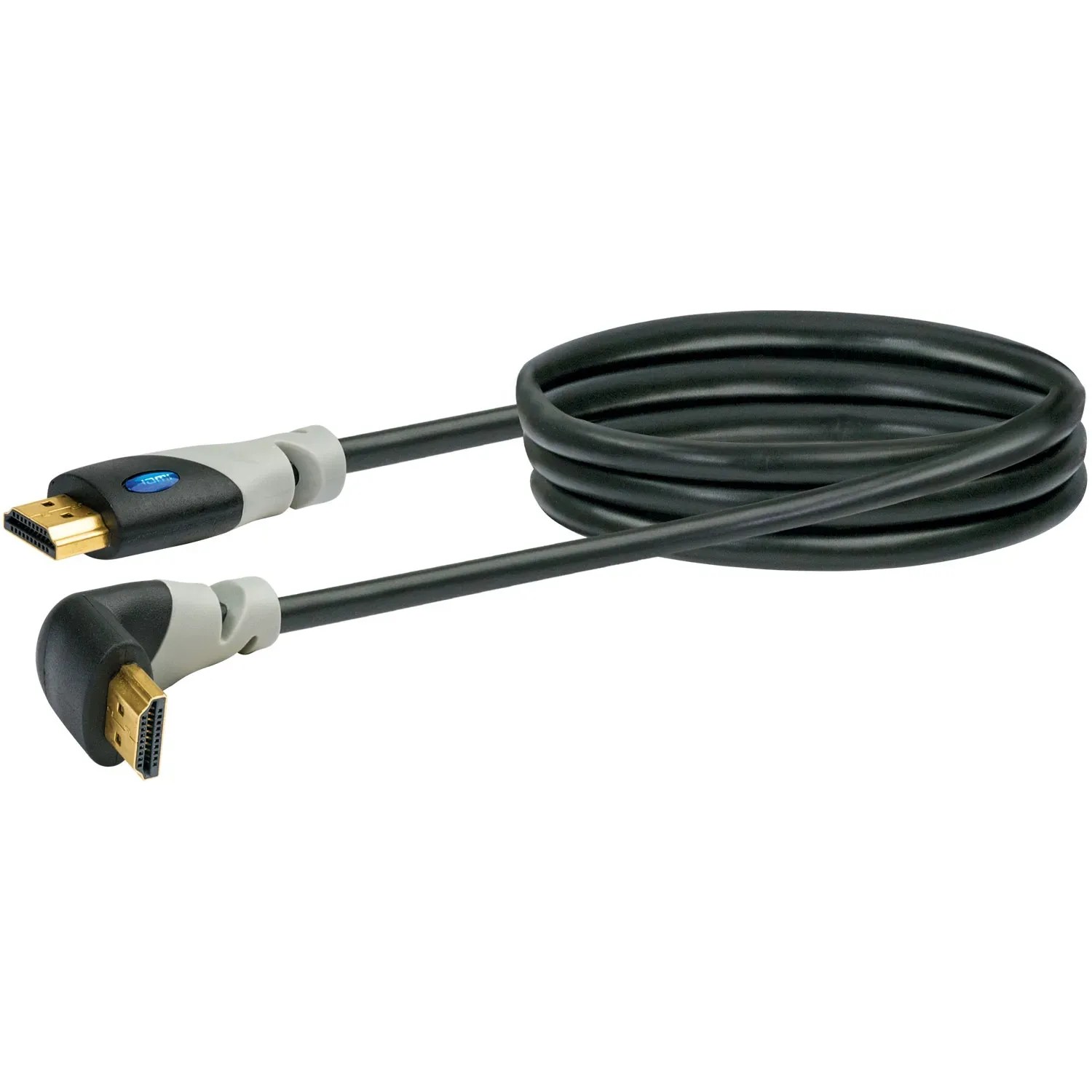E-shop Schwaiger High-Speed HDMI kábel s uhlovým konektorom a ethernetom čierny 1,5 m