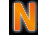 Conacord Reflexné domové písmeno N, oranžové, 8 cm