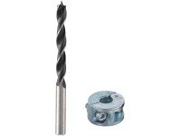 Wolfcraft Špirálový vrták do dreva s obmedzovačom hĺbky vŕtania, pr. 10 mm Wolfcraft Špirálový vrták do dreva s obmedzovačom hĺbky vŕtania, pr. 10 mm