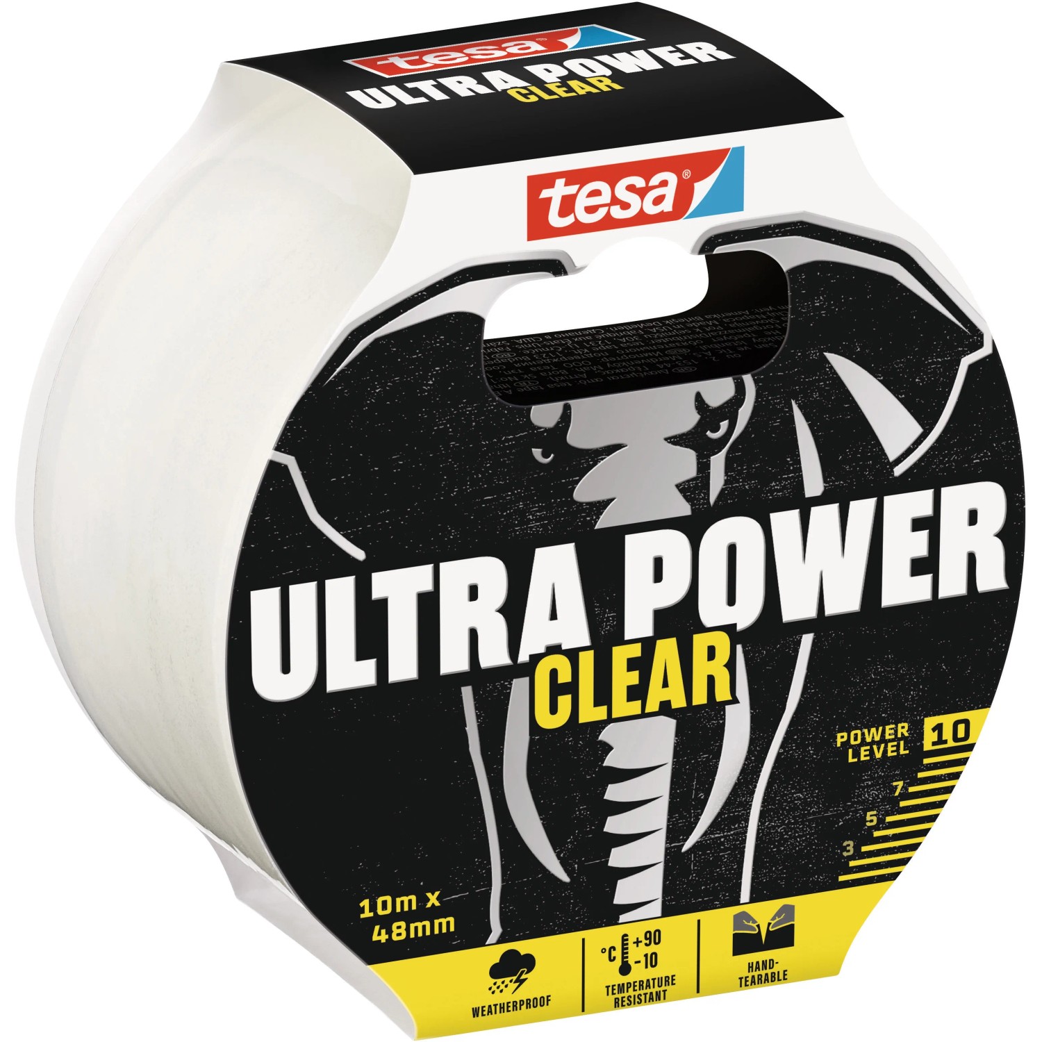E-shop tesa Opravná páska Ultra Power CLEAR, priehľadná, 10 m x 48 mm