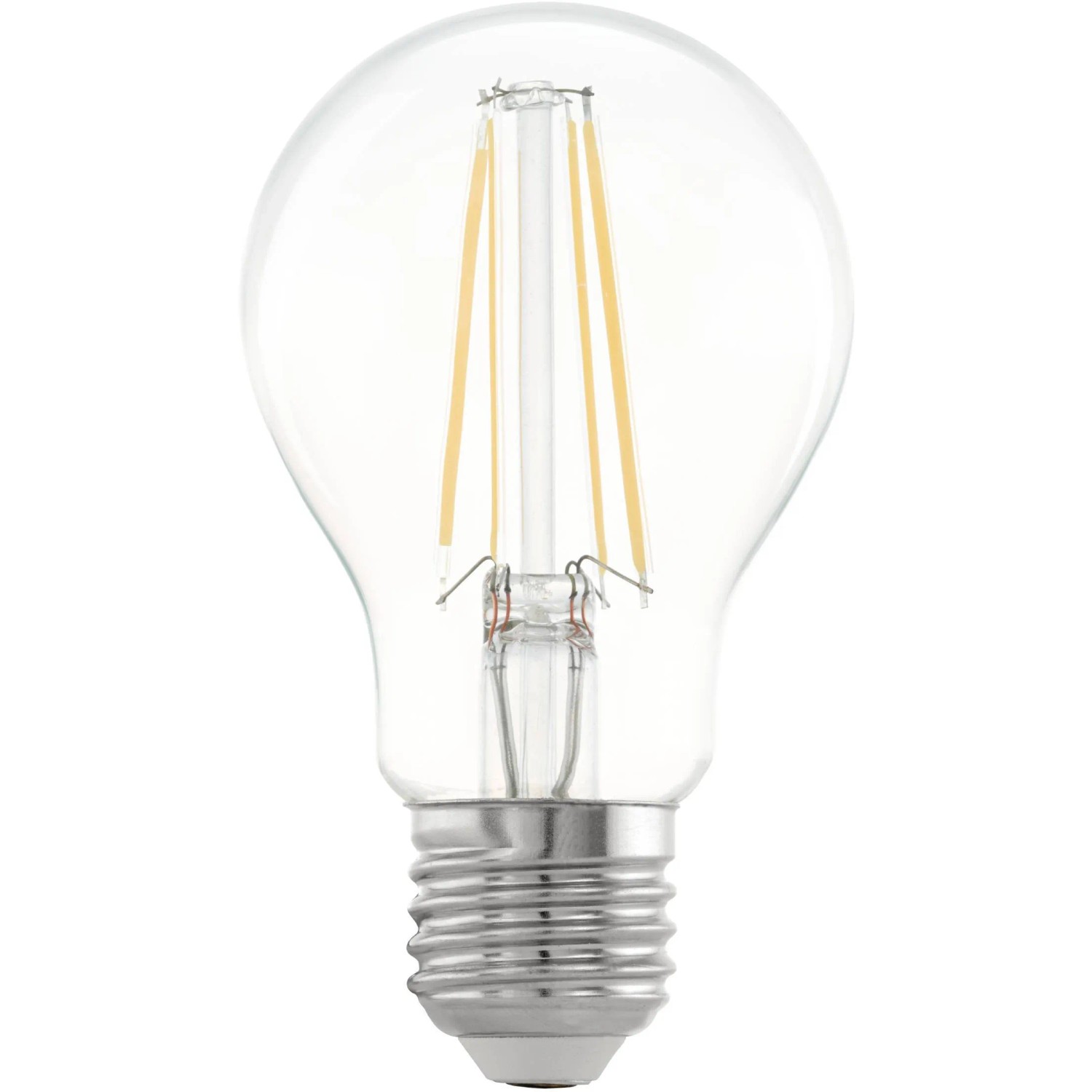E-shop EGLO LED žiarovka s filamentmi, číra, E27, 4 W, 470 lm, 2700 K, pr. 6 cm