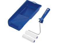 LUX-TOOLS Lazúrovacia súprava na rôzne povrchy - 2 x valček 10 cm, vanička 15 x