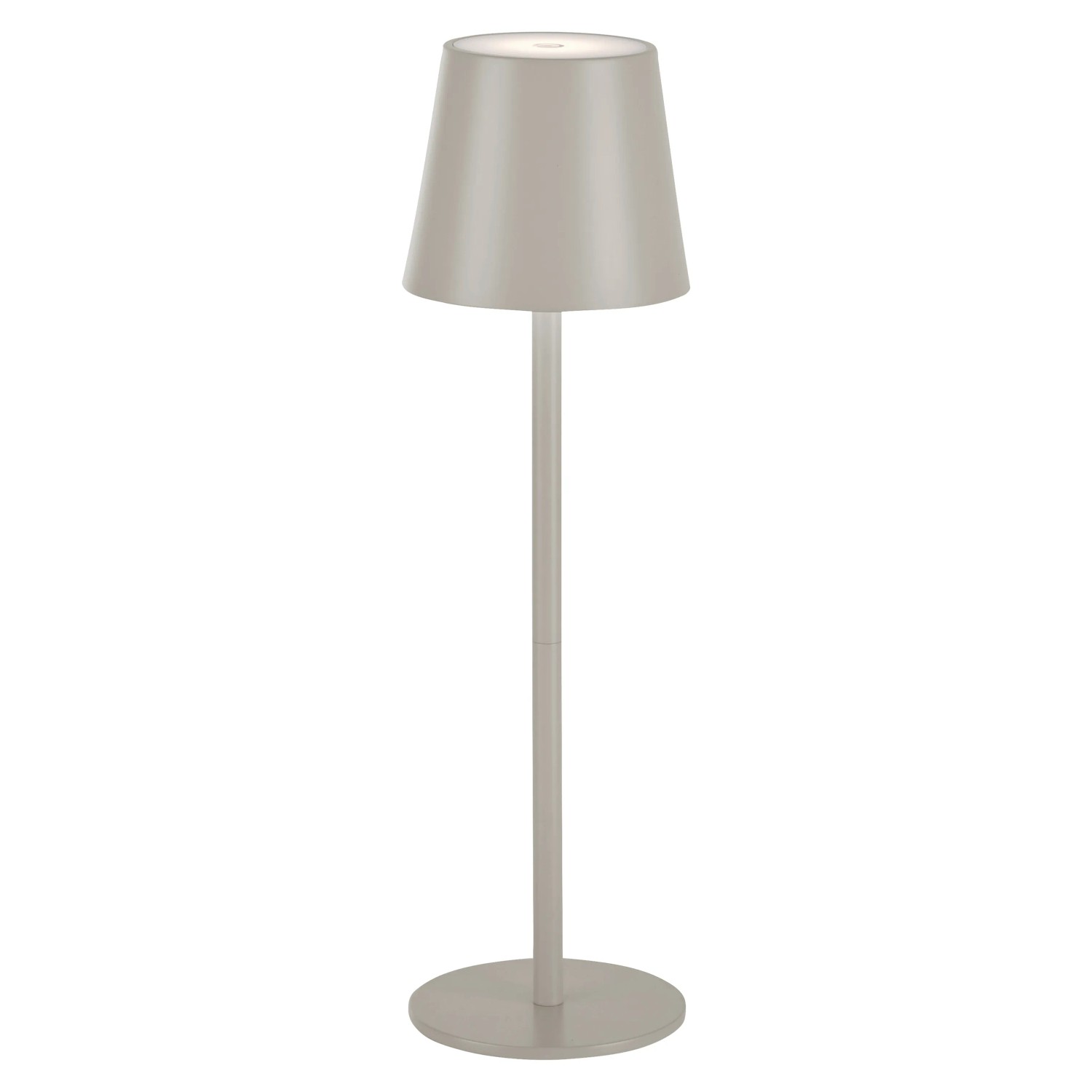 E-shop Just Light. Nabíjacia stolná LED lampa Euria IP54 greige pr. 11 x 37 cm