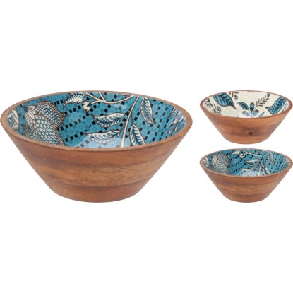 Koopman Misa z mangového dreva s glazúrou rôzne druhy 20 x 7,5 cm, 1 ks