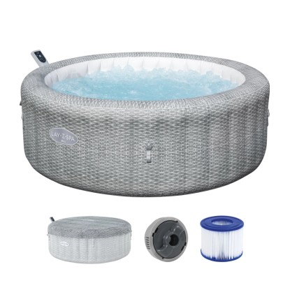 Bestway Úsporná nafuk. vírivka LAY-Z-SPA Bali AirJet App sv.sivá pr. 196 x 71 cm