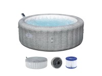 Bestway Úsporná nafuk. vírivka LAY-Z-SPA Bali AirJet App sv.sivá pr. 196 x 71 cm