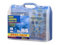 Compass Autožiarovky 12 V servisný box Mega H4 + H4