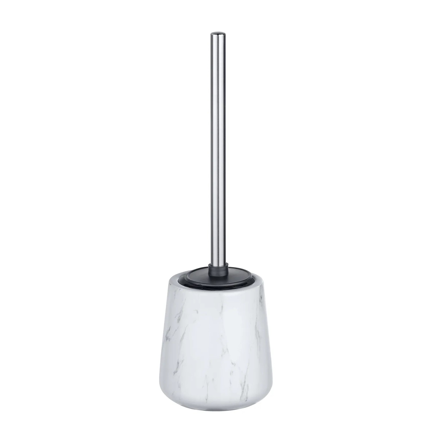 E-shop Wenko WC súprava Adrada keramika so silikónovou kefou 12 x 39 x 12 cm biela