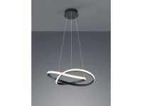 Reality Závesné LED svietidlo Course čierne matné