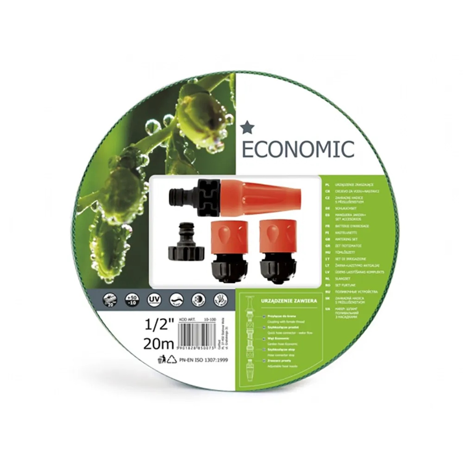 E-shop Cellfast Záhradná hadica ECONOMIC SET 1/2", 20 m