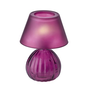 t.b.t. fialová sklenená nočná lampa s tienidlom.