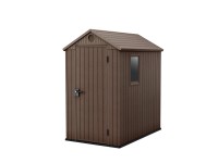 Keter Plastový záhradný domček Darwin 4x6, hnedá, 125,8 x 184,5 x 205 cm