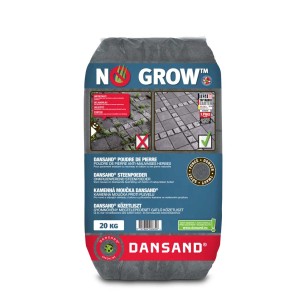 DANSAND No Grow škárovacia hmota, zabraňuje rastu buriny, 20 kg vrece pre škáry dlažby.