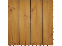 Onek Zámková terasová dlaždica Thermowood Smartdeck, prírodná, 60 x 60 cm