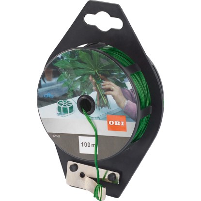 Plochý viazací drôt hrúbka 0,4 mm dĺžka 100 m zelená