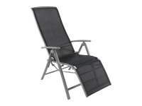 OBI Relaxačné kreslo Vigo, čierna, 60 x 75 x 121 cm