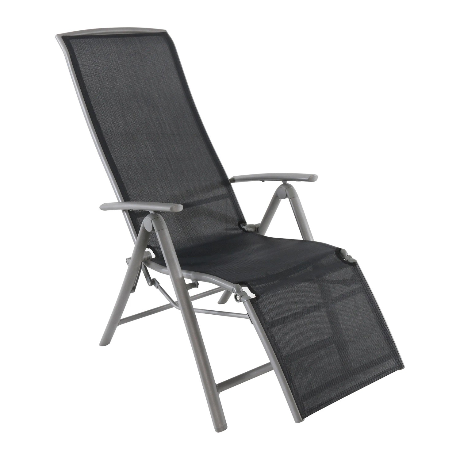 E-shop OBI Relaxačné kreslo Vigo, čierna, 60 x 75 x 121 cm