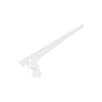Biely dierovaný nosník, 20 cm, pre police a konštrukciu nábytku.