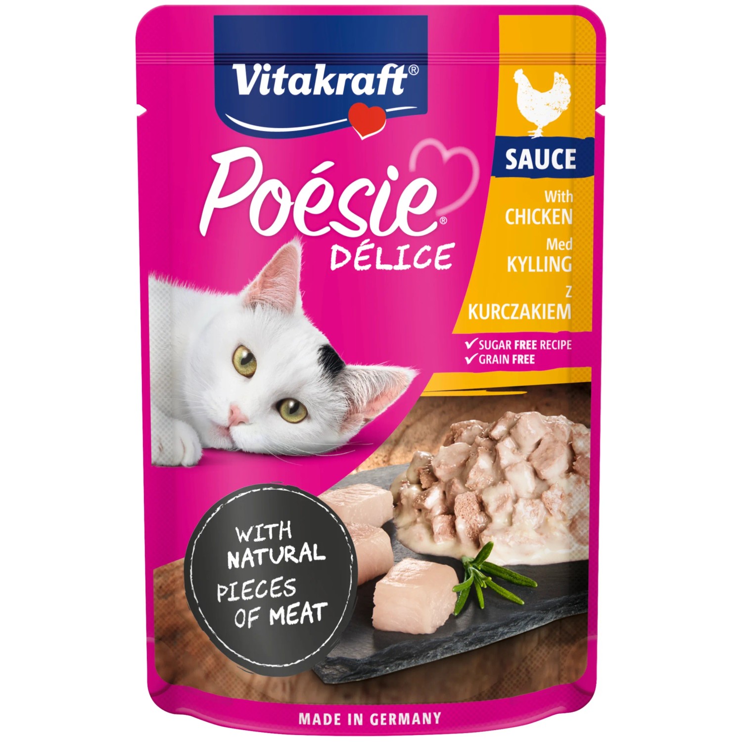 E-shop Vitakraft Kapsičky pre mačky Poésie Délice kuracie 1 x 85 g