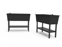 Keter Vyvýšený záhon Alfresco, grafitová, 112 x 46 x 84 cm