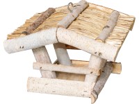 Kŕmidlo pre vtáky s prútenou strechou 19 cm x 24 cm Kŕmidlo pre vtáky s prútenou strechou 19 cm x 24 cm