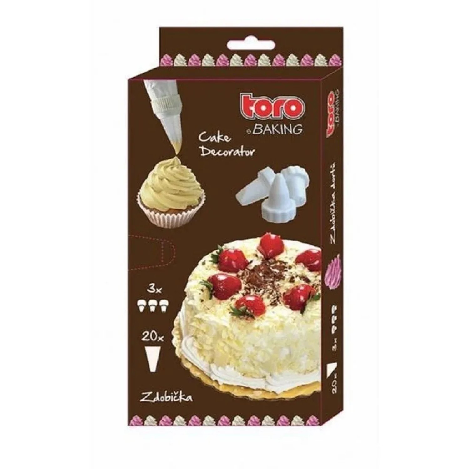 E-shop Toro Zdobiace vrecko 20 ks + trysky 3 ks