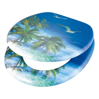 WC doska Kalamos palmový vzor