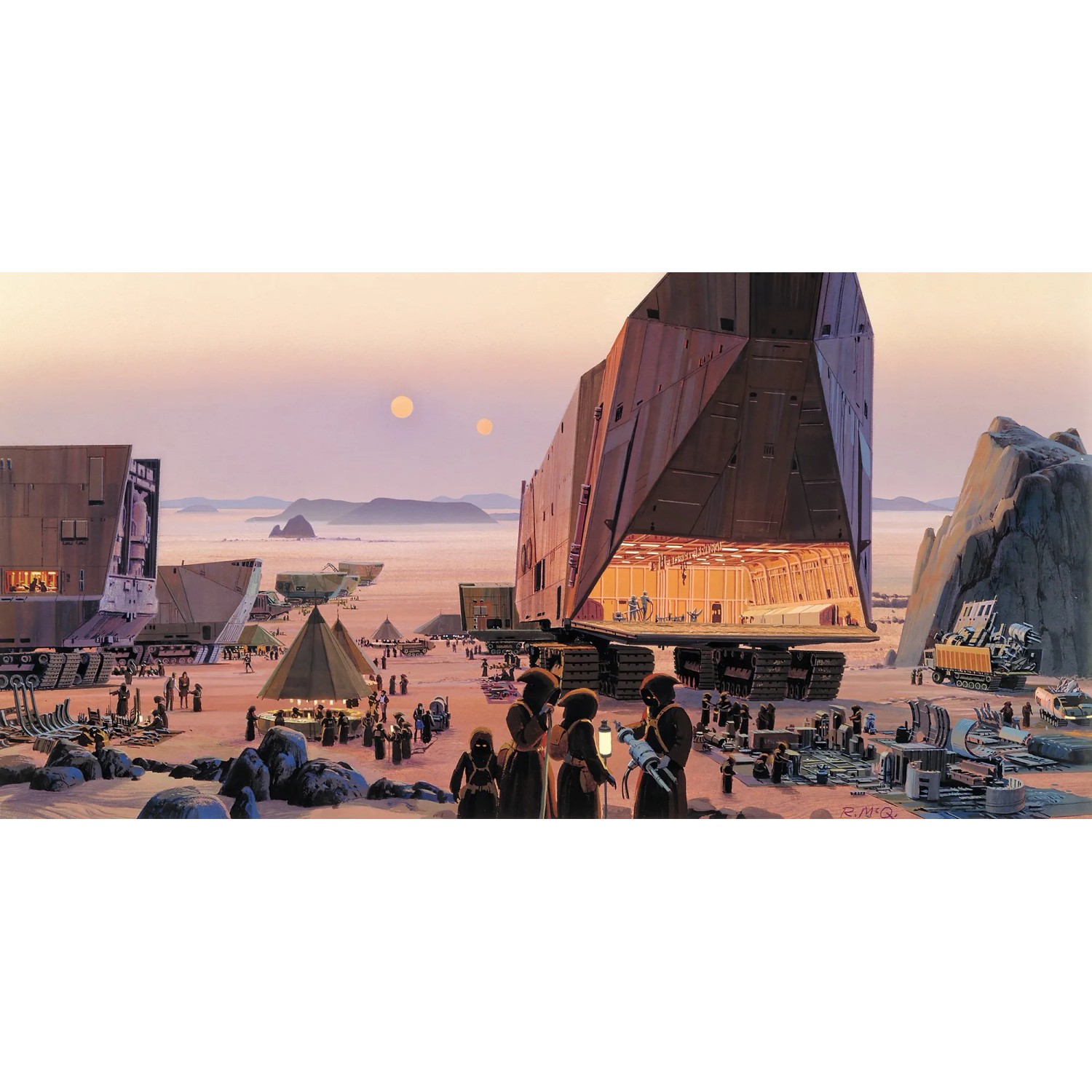 E-shop Komar Vliesová fototapeta Star Wars Classic RMQ Java Market 500 x 250 cm