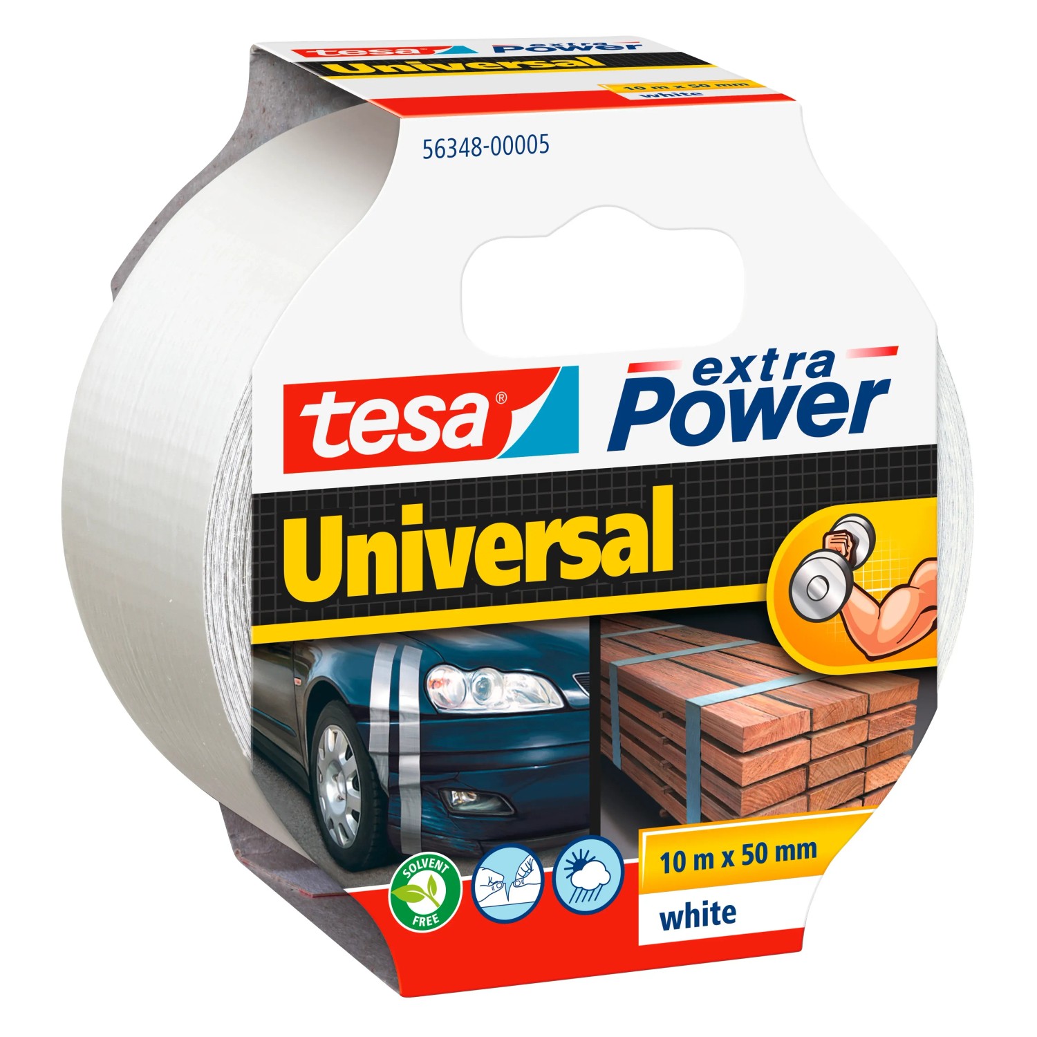 E-shop tesa Univerzálna textilná opravná páska Extra Power Universal, biela, 10m x 50mm