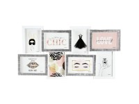 FALC Multirámik na 8 fotiek, biely, 10 x 15 cm